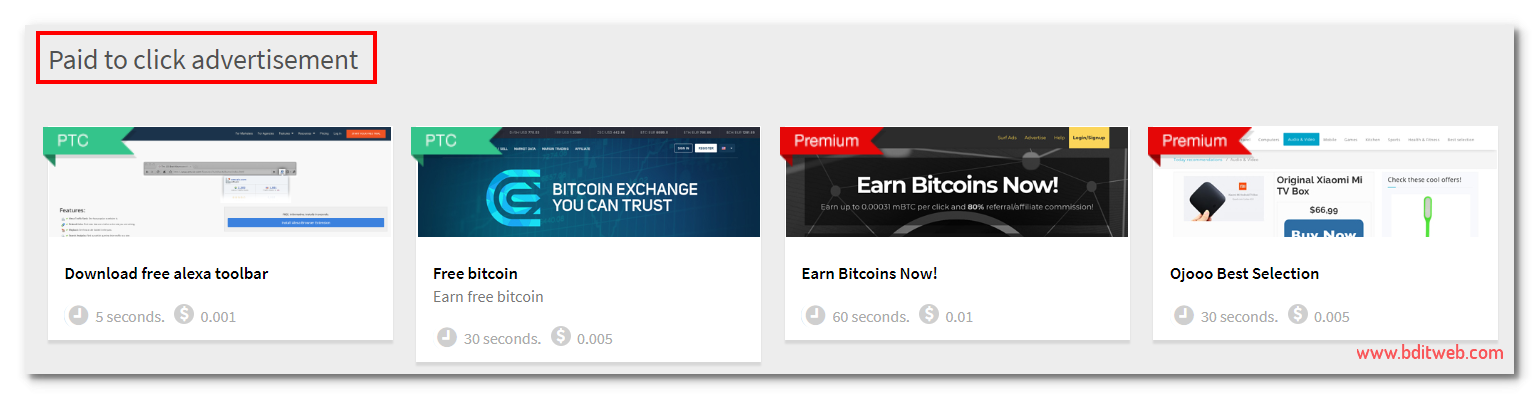 Ojooo wad Paid to click advertisement