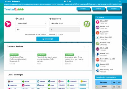 TrustedExWeb.Com - Unique Exchange Website Development